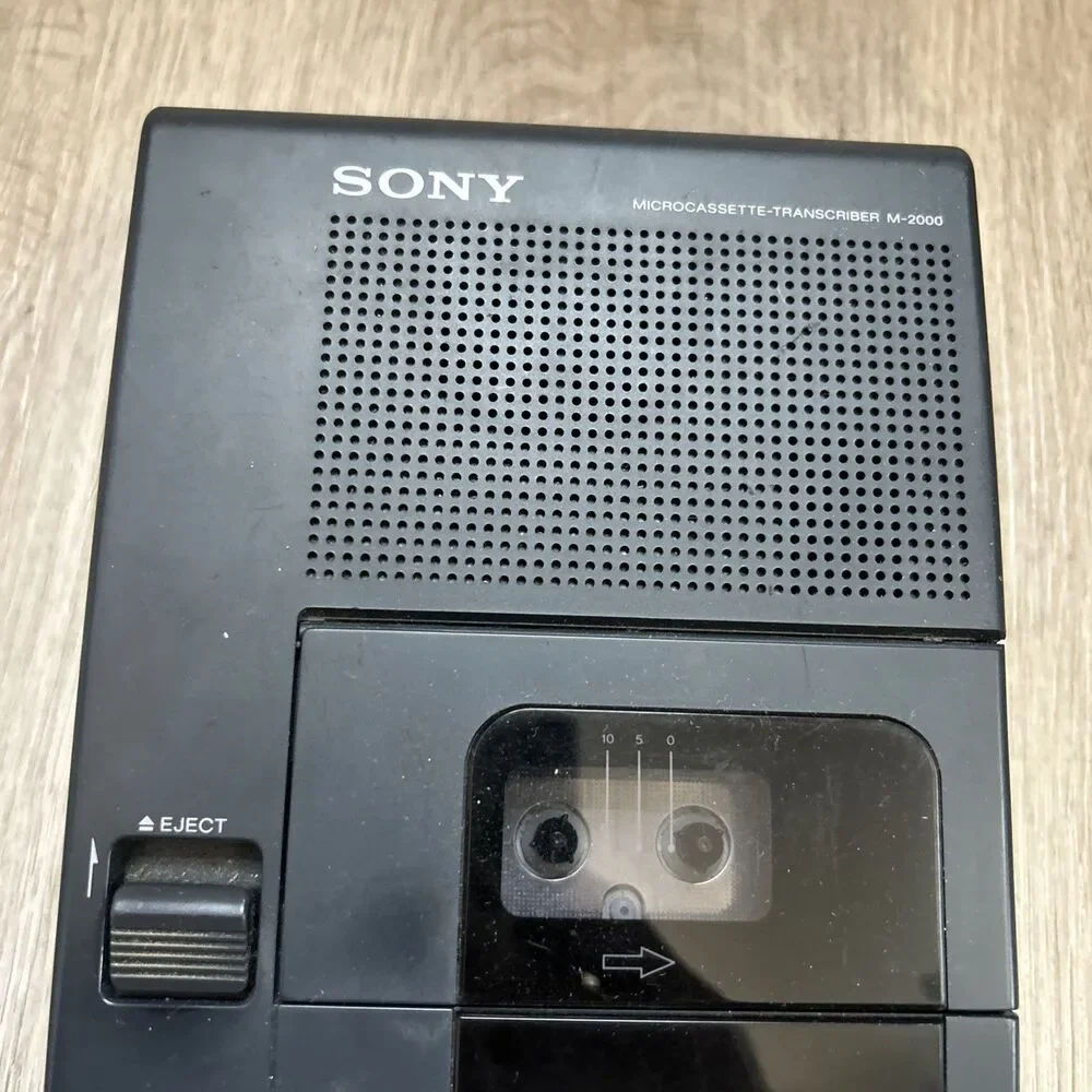 Sony M-2000 Microcassette Transcriber Dictation Tape Recorder Only Untested